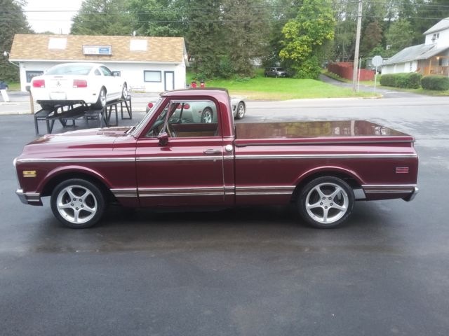1972 Burgundy Chevrolet C-10 Pickup