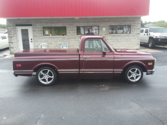1972 Burgundy Chevrolet C-10 Pickup