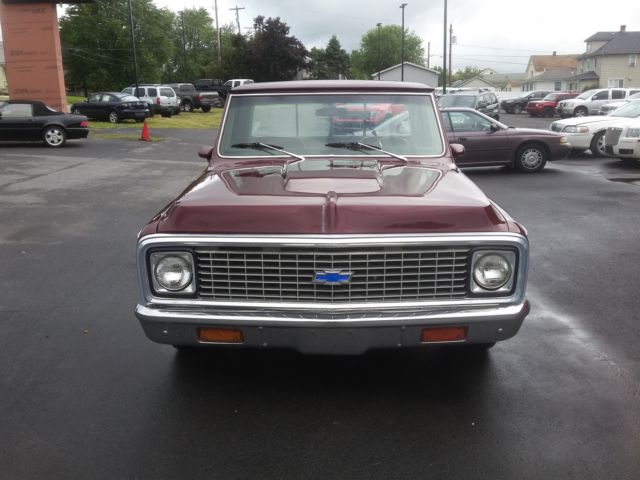 1972 Burgundy Chevrolet C-10 Pickup