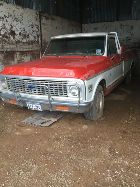 1972 Red Chevrolet C-10 Standard Cab Pickup