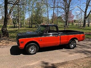1972 Orange- black Chevrolet C-10