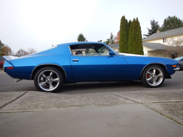 1972 Blue Chevrolet Camaro