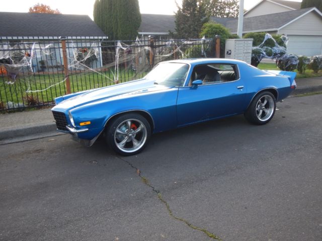 1972 Blue Chevrolet Camaro