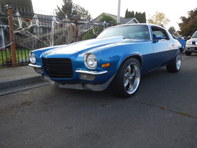 1972 Blue Chevrolet Camaro