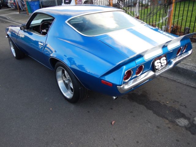 1972 Blue Chevrolet Camaro