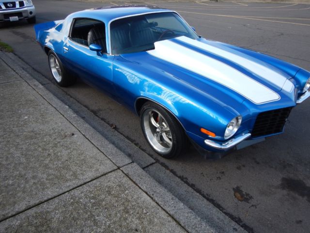 1972 Blue Chevrolet Camaro