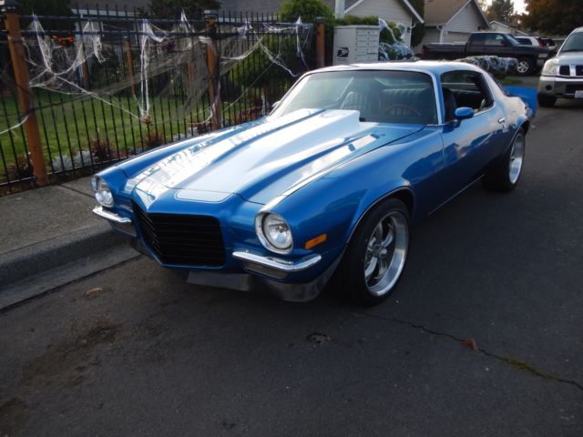 1972 Blue Chevrolet Camaro