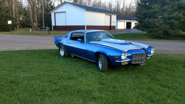 1972 Blue Chevrolet Camaro Coupe