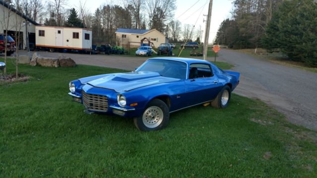 1972 Blue Chevrolet Camaro Coupe