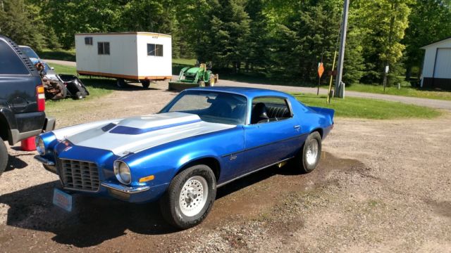 1972 Blue Chevrolet Camaro Coupe