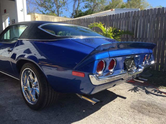 1972 Blue Chevrolet Camaro Coupe