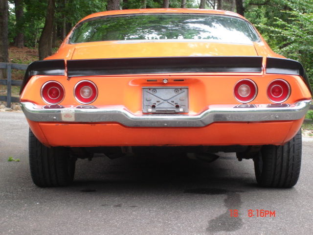 1972 Orange Chevrolet Camaro Coupe