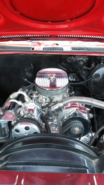 1972 candy apple red / black racing strip Chevrolet Chevelle Coupe