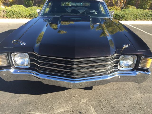 1972 Black Chevrolet Chevelle Convertible