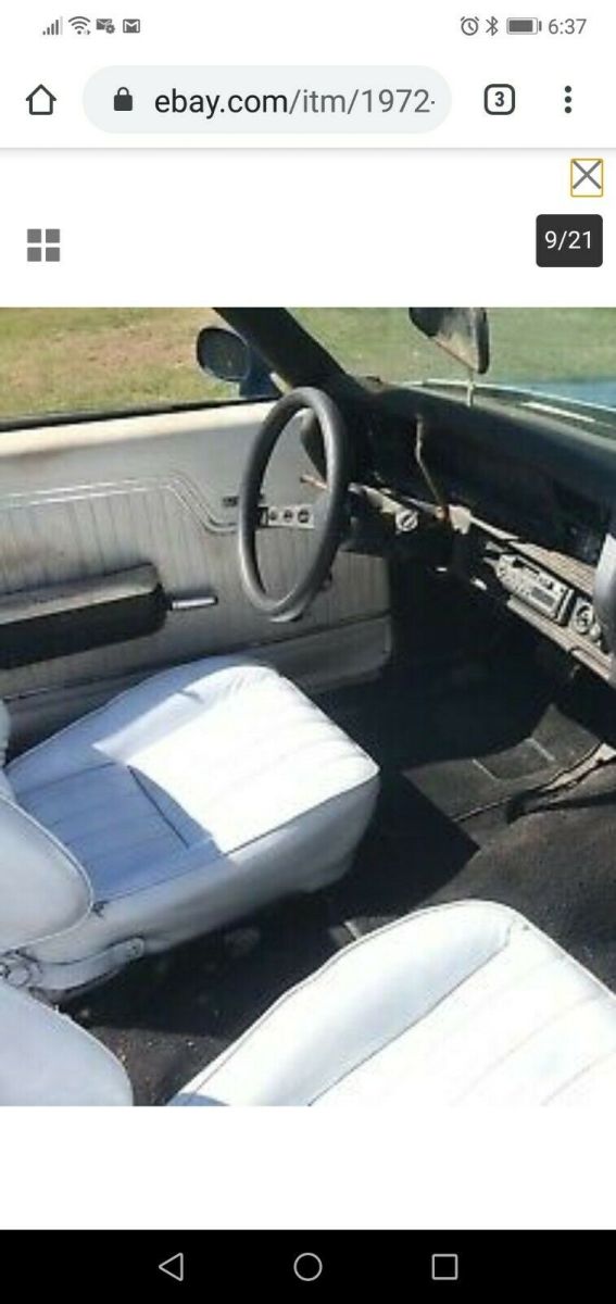 1972 Blue Chevrolet Chevelle Convertible