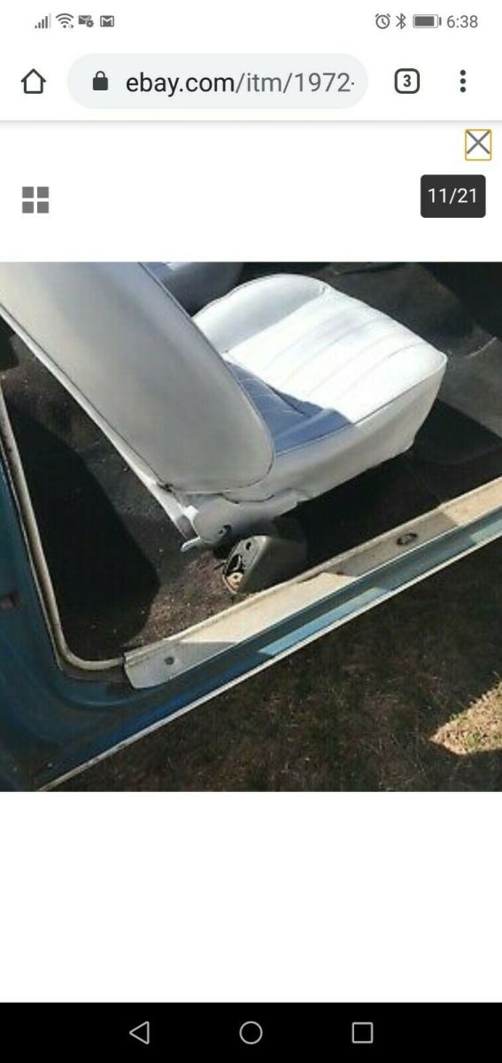 1972 Blue Chevrolet Chevelle Convertible