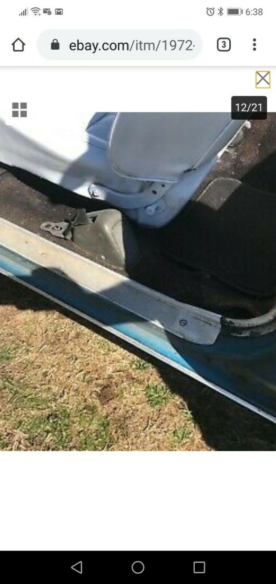 1972 Blue Chevrolet Chevelle Convertible