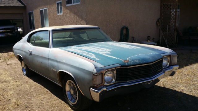 1972 Gray Chevrolet Chevelle Coupe