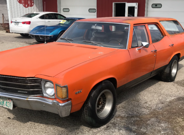 1972 Orange Chevrolet Chevelle Wagon