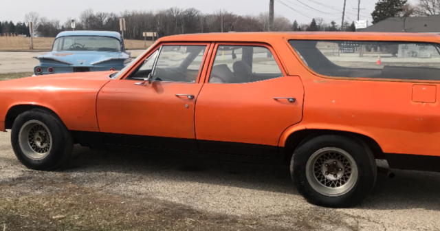 1972 Orange Chevrolet Chevelle Wagon
