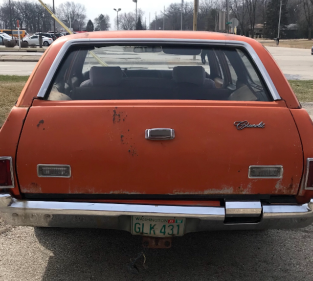 1972 Orange Chevrolet Chevelle Wagon