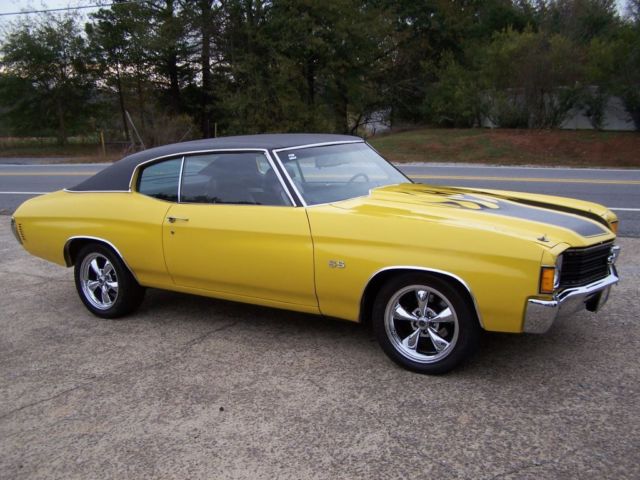 19720000 Yellow Chevrolet Chevelle Coupe