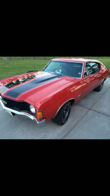 1972 CRANBERRY RED Chevrolet Chevelle Coupe