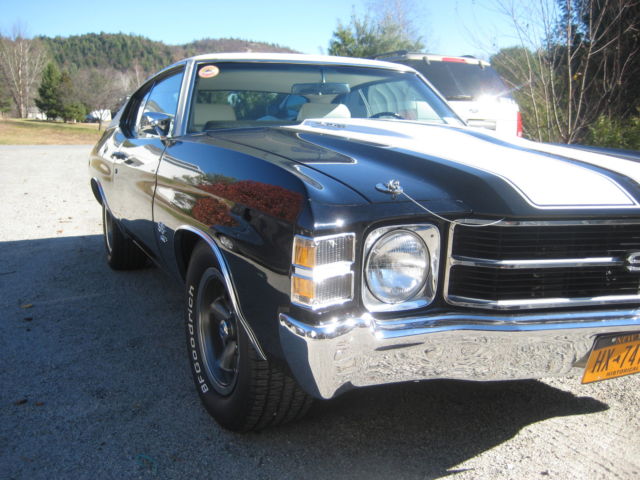 1972 Black Chevrolet Chevelle Coupe