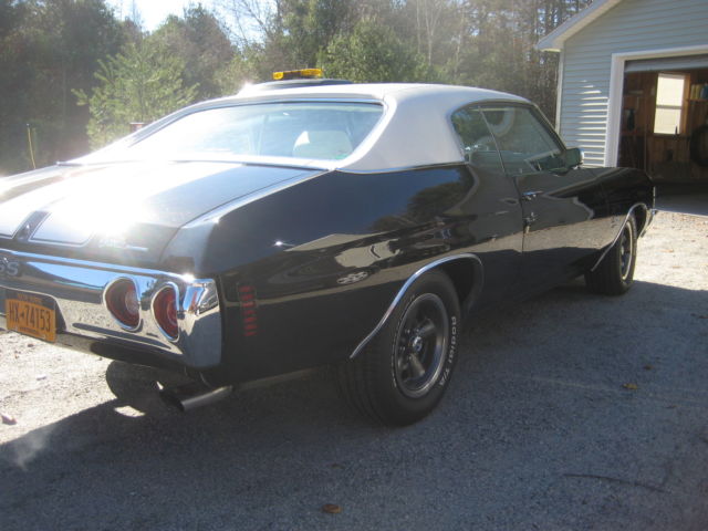 1972 Black Chevrolet Chevelle Coupe