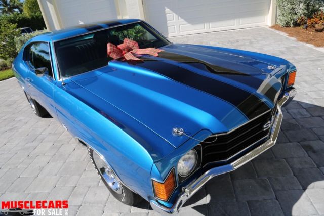 1972 Blue Chevrolet Chevelle Coupe