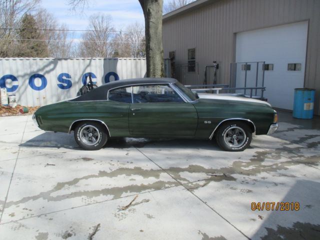 1972 Green Chevrolet Chevelle Coupe