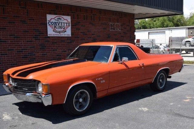 1972 Orange Chevrolet El Camino PICKUP