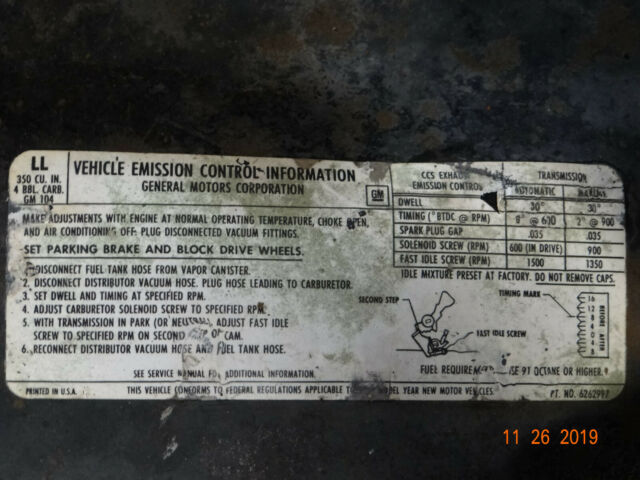 1972 White Chevrolet C-10 Standard Cab Pickup