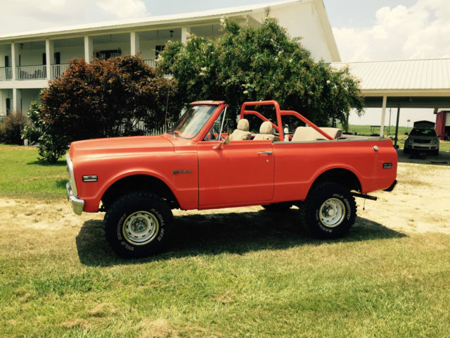 1972 Orange Chevrolet Blazer Convertible