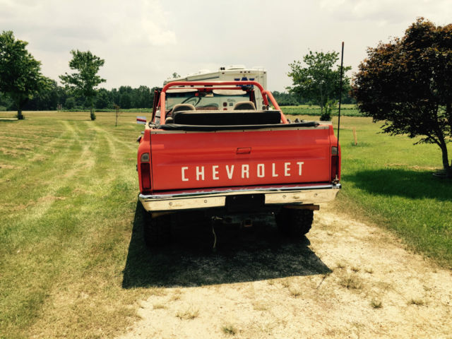 1972 Orange Chevrolet Blazer Convertible