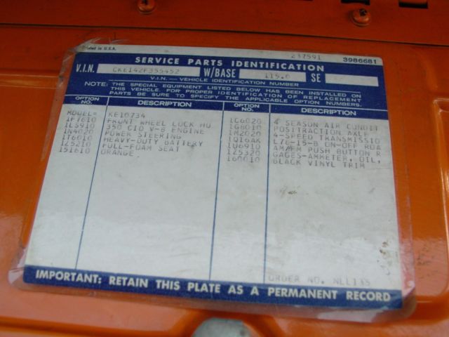 1972 Orange Chevrolet C-10 Pickup Short Box