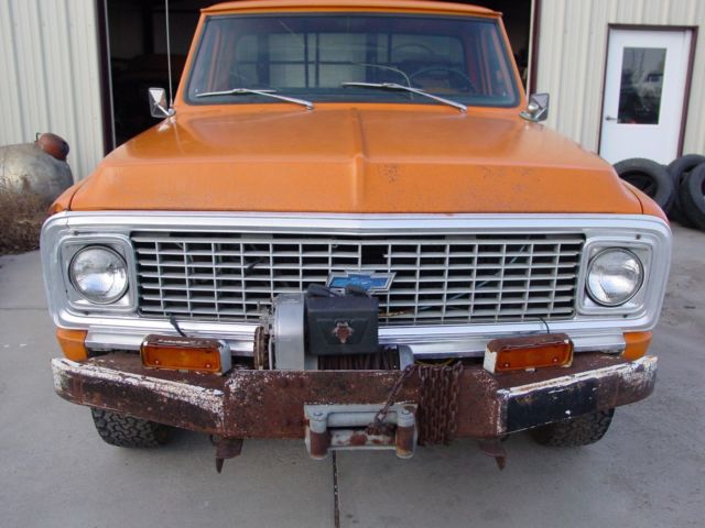 1972 Orange Chevrolet C-10 Pickup Short Box