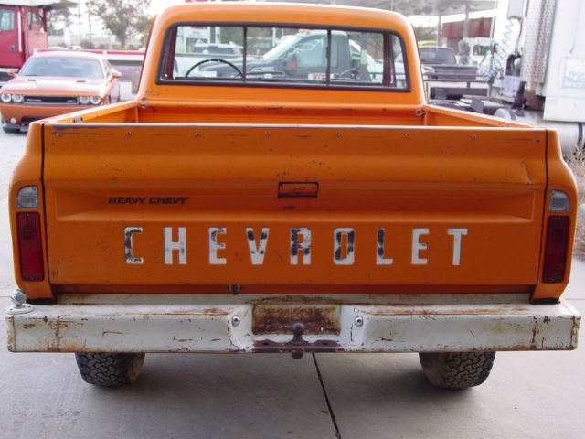 1972 Orange Chevrolet C-10 Pickup Short Box