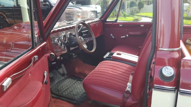 1972 red and white Chevrolet C-10 Standard Cab Pickup