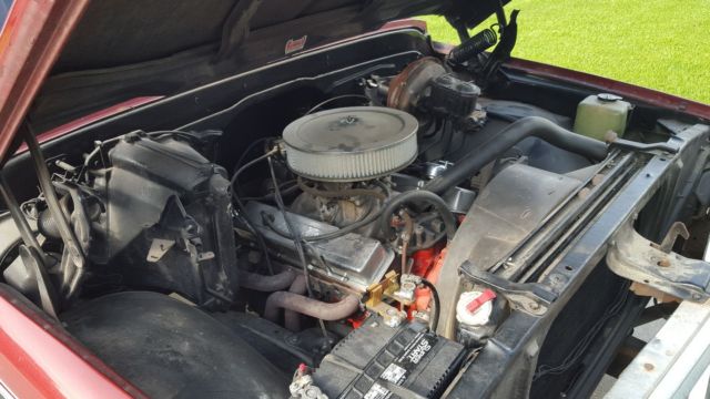 1972 red and white Chevrolet C-10 Standard Cab Pickup