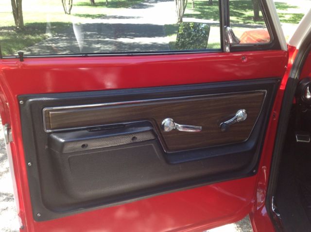 1972 Red and White Chevrolet C-10 Standard Cab Pickup