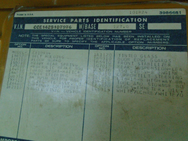 1972 White Chevrolet C-10 Cab & Chassis