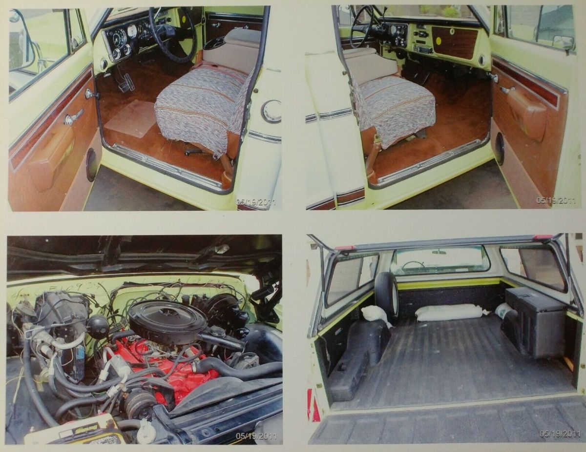 1972 Red & White Chevrolet C-10 Regular  Cab Pickup