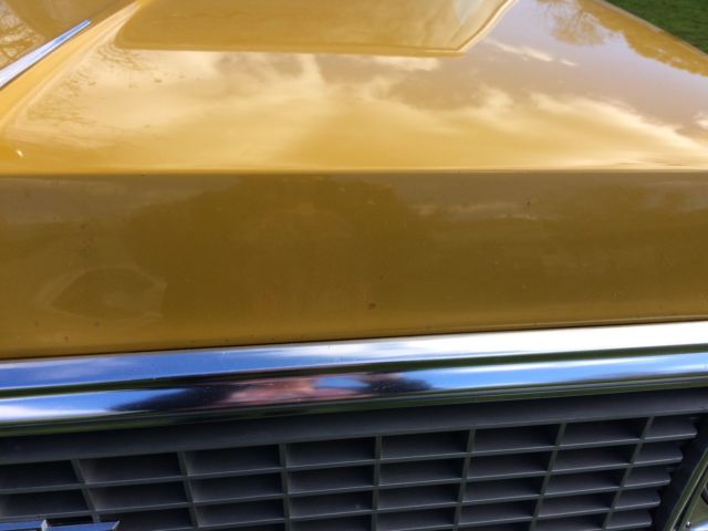 1972 Yellow (Ochra) and White Chevrolet C-10 Regular cab