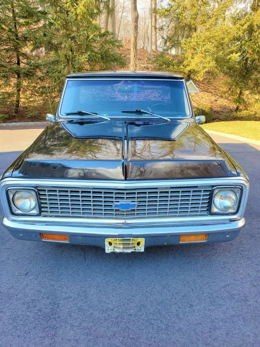 1972 Black Chevrolet C-10 Shortbed Pick up