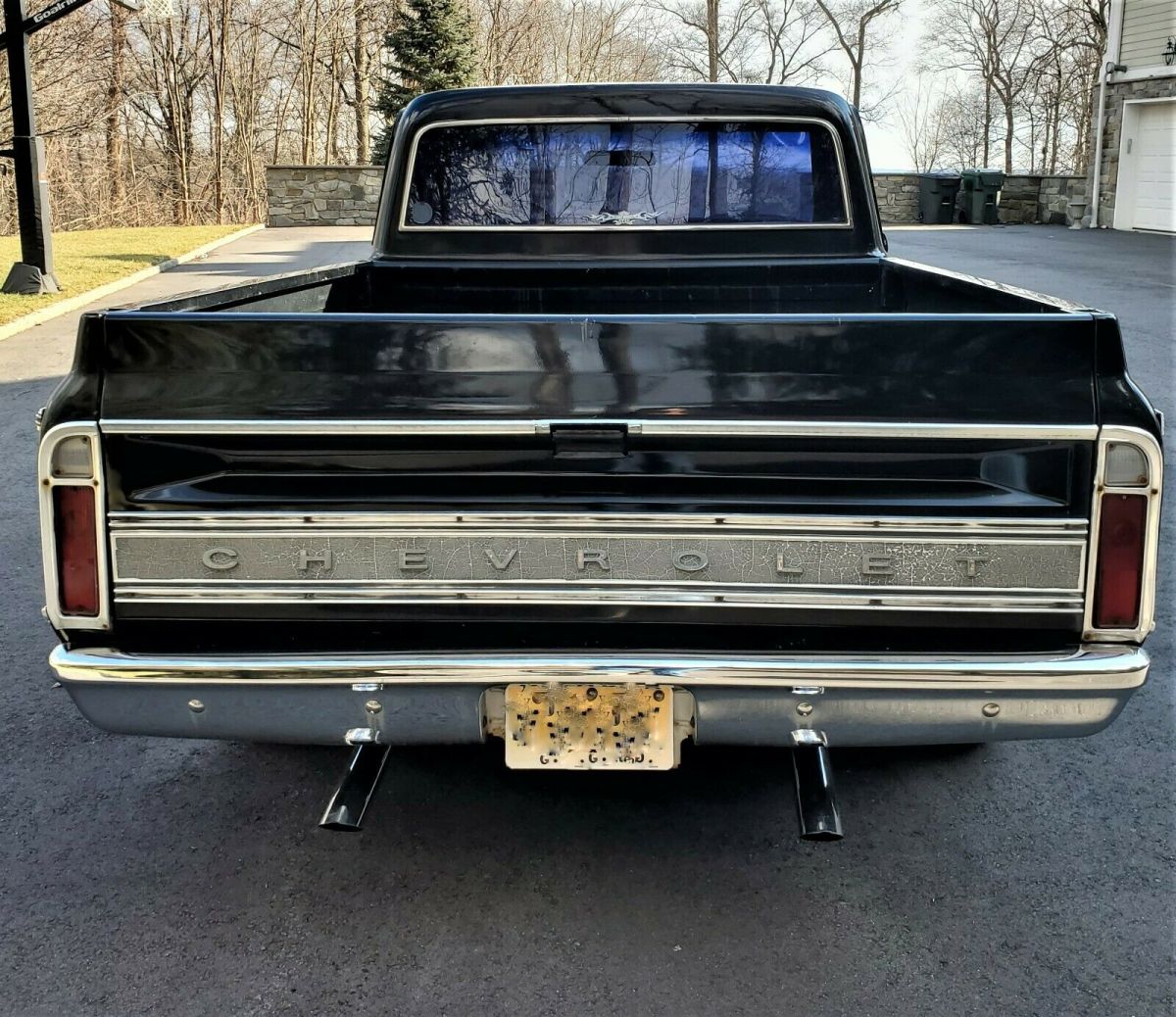 1972 Black Chevrolet C-10 Shortbed Pick up