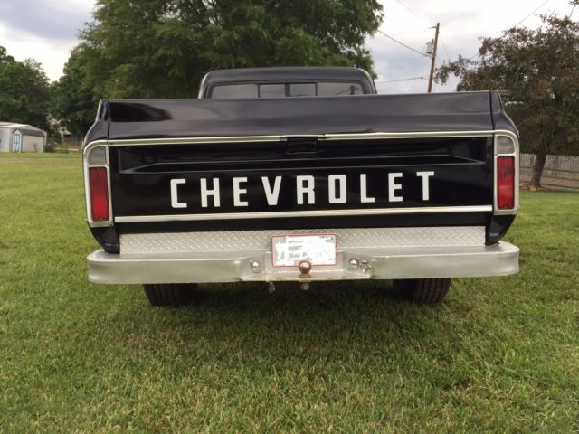 1972 Black Chevrolet C-10 Standard Cab Pickup