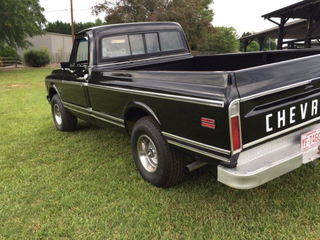 1972 Black Chevrolet C-10 Standard Cab Pickup