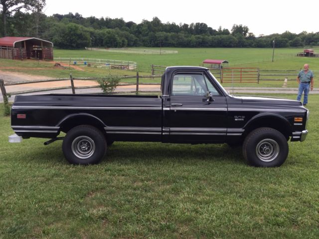 1972 Black Chevrolet C-10 Standard Cab Pickup