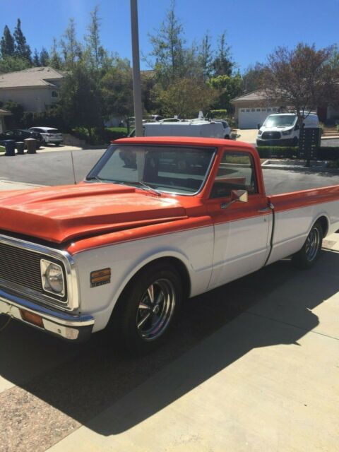 1972 Hugger Orange and White Chevrolet C-10 Pickup